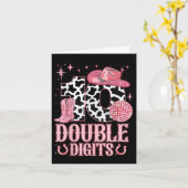 10e Verjaardag Meisje Western Coquette Bow Cowgirl Kaart (Gele Bloem)