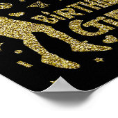 10e verjaardag meisjes basketbal fans speler leeft poster (Hoek)