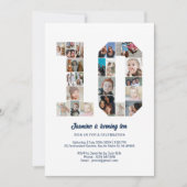 10e verjaardag nummer 10 aangepaste fotocollage kaart (Voorkant)