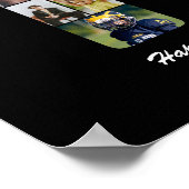 10e verjaardag Nummer 10 Aangepaste fotocollage Poster (Hoek)