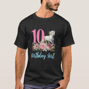 10e verjaardag Paard 10 jaar Tien Eindelijk 10 Geb T-shirt