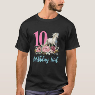 10e verjaardag Paard 10 jaar Tien Eindelijk 10 Ver T-shirt