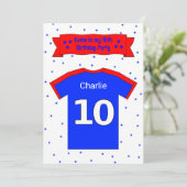 10e verjaardag persoonlijke feestelijke uitnodigin kaart (Staand voorkant)