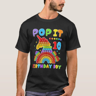 10e verjaardag peuter Pop Fidget Speelgoed 10 jaar T-shirt
