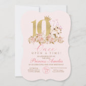 10e verjaardag prinses kaart (Voorkant)