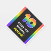 10e verjaardag: Regenboogspectrum # 10, Aangepaste Servet (Hoek)