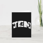 10e Verjaardag Retro Badminton 10 Jaar Oud Jongen  Kaart (Voorkant)