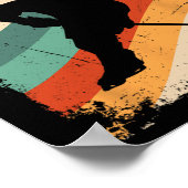 10e verjaardag Retro Ice Hockey 10 jaar oude jonge Poster (Hoek)