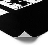 10e Verjaardag Retro Skiën 10 Jaar Oude Jongens Gi Poster (Hoek)