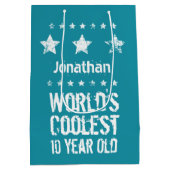 10e verjaardag 's werelds coolste 10 jaar oude Bla Medium Cadeauzakje (Achterkant)