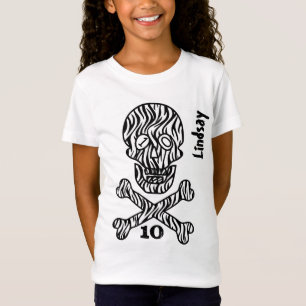 10e verjaardag Schaal en beenderen 10 jaar V02K T-shirt