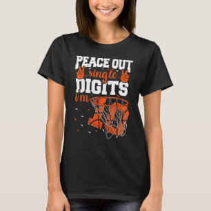 10e Verjaardag Shirten Boys Basketball Peace Out S T-shirt