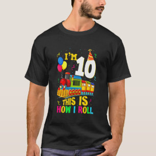 10e verjaardag Train jongens meisjes 10 jaar oud I T-shirt