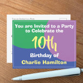 10e verjaardag uitnodiging