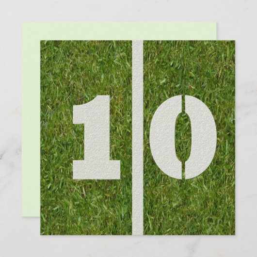 10e verjaardag uitnodiging (Voorkant / Achterkant)