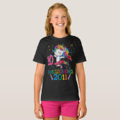 10e verjaardag Unicorn Fabulous sinds 2011 T-shirt (Voorkant volledig)
