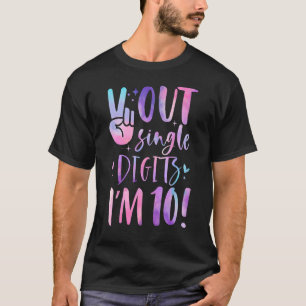 10e verjaardag van de digitale tv - uitgang uit en t-shirt