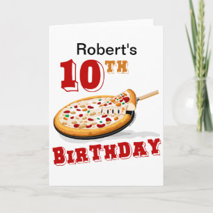10e verjaardag van de Pizza Partij Kaart