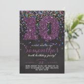 10e verjaardag van de uitnodiging tot Confetti (Staand voorkant)