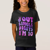 10e verjaardag van de vrede uit Single Digits Retr T-shirt (Voorkant)
