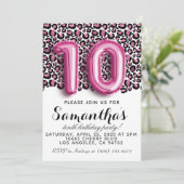 10e verjaardag van het proefkonijn Leopard Kaart (Staand voorkant)