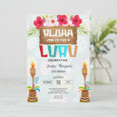 10e verjaardag van het tropische zomerstrand van L Kaart (Staand voorkant)