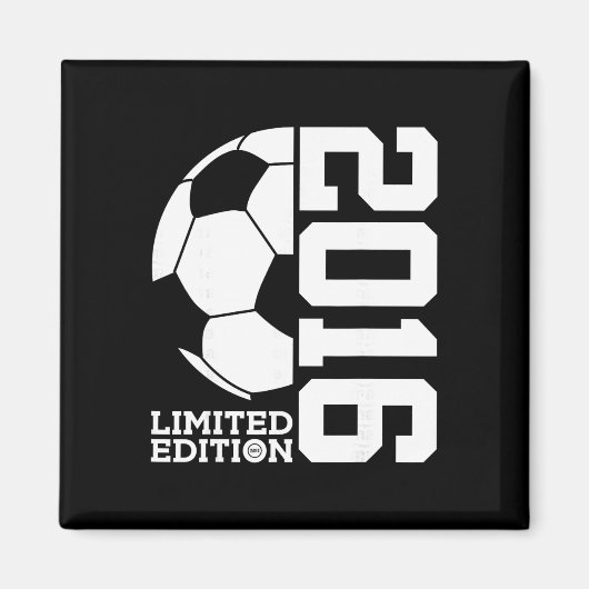 10e Verjaardag Voetbal Limited Edition 2016 _1 Magneet (Voorkant)