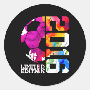 10e verjaardag Voetbal Limited Edition 2016 Ronde Sticker