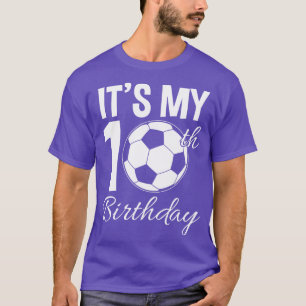 10e verjaardag Voetbal T-shirt