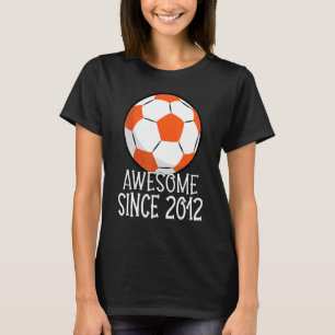 10e verjaardag Voetbal Voetbal Speler Geweldige si T-shirt