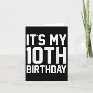 10e Verjaardag Voetballer Jongen Feest Kaart