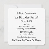 10e Verjaardag voor Haar HARTEN Lijst ROZE P29C Kaart (Achterkant)