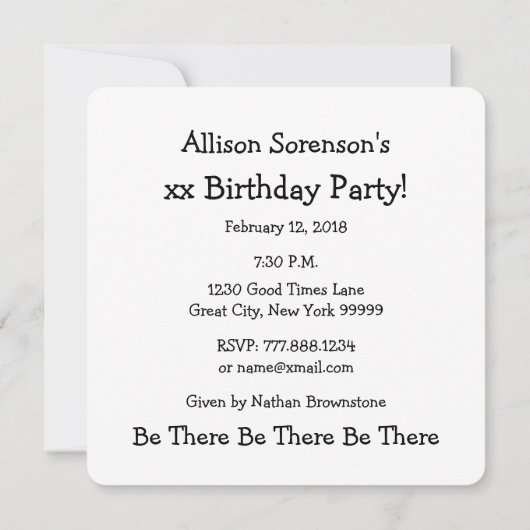 10e Verjaardag voor Haar HARTEN Lijst ROZE P29C Kaart (Achterkant)