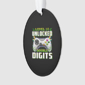 10e verjaardag voor jongens dubbele cijfers video  ornament (voorkant)