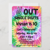 10e verjaardag Vrede uit cijfers Kaart (Voorkant)