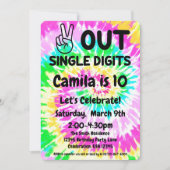 10e verjaardag Vrede uit cijfers Kaart (Voorkant)