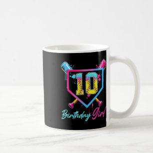 10e verjaardag Zachte ijsdrip 10 jaar oude Bd Koffiemok