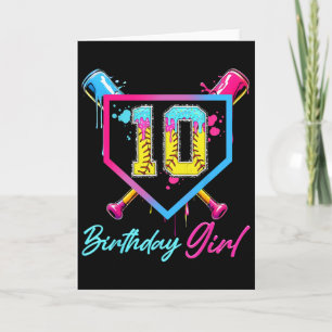 10e verjaardag Zachte ijsdrip 10 jaar oude verjaar Kaart