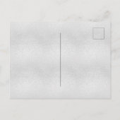 10e verjaardag zilveren glitter uitnodiging briefkaart (Achterkant)