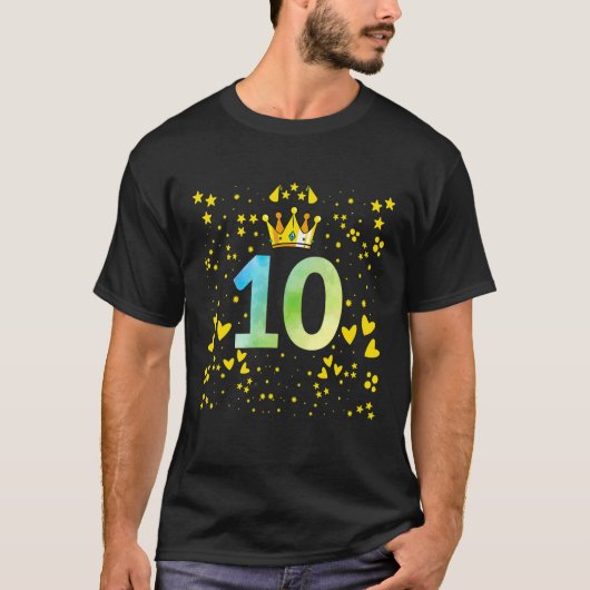 10e verjaardagen t-shirt (Voorkant)