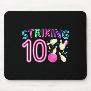 10e Verjaardagsfeest Bowling Girl 10 jaar oude Bow Muismat