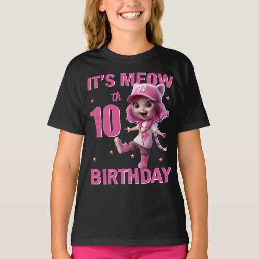 10e verjaardagsfeestje 10 jaar oud Geweldige bday  T-shirt (Voorkant)