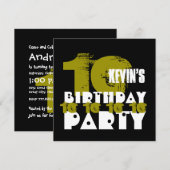 10e verjaardagsfeestje 10 jaar oud Grunge Z02B Kaart (Voorkant / Achterkant)