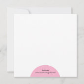 10e verjaardagsfeestje Modern Roze Zwart Bubble V0 Kaart (Achterkant)