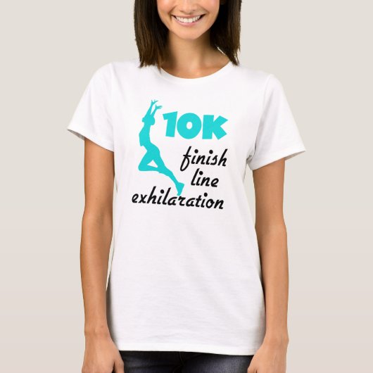 10K Aqua Finish Line T-shirt (Voorkant)