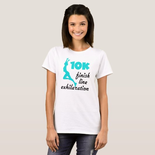 10K Aqua Finish Line T-shirt (Voorkant volledig)