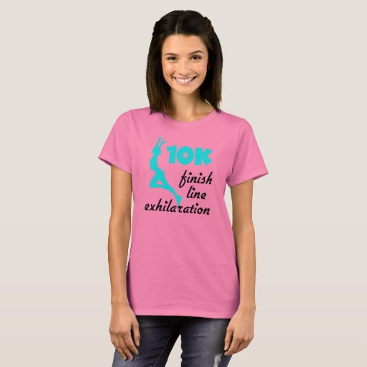 10K Aqua Finish Line T-shirt (Voorkant volledig)