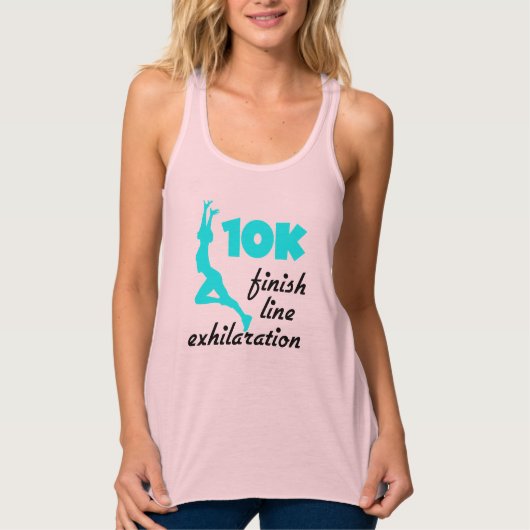 10K Aqua Finish Line Tanktop (Voorkant)