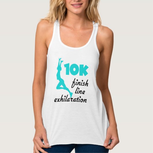 10K Aqua Finish Line Tanktop (Voorkant)