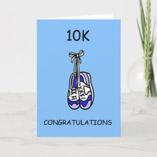 10K gefeliciteerd voor mannelijke Runner. Kaart